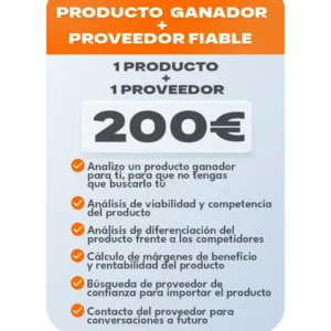 Producto Ganador + Proveedor fiable